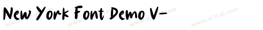 New York Font Demo V字体转换